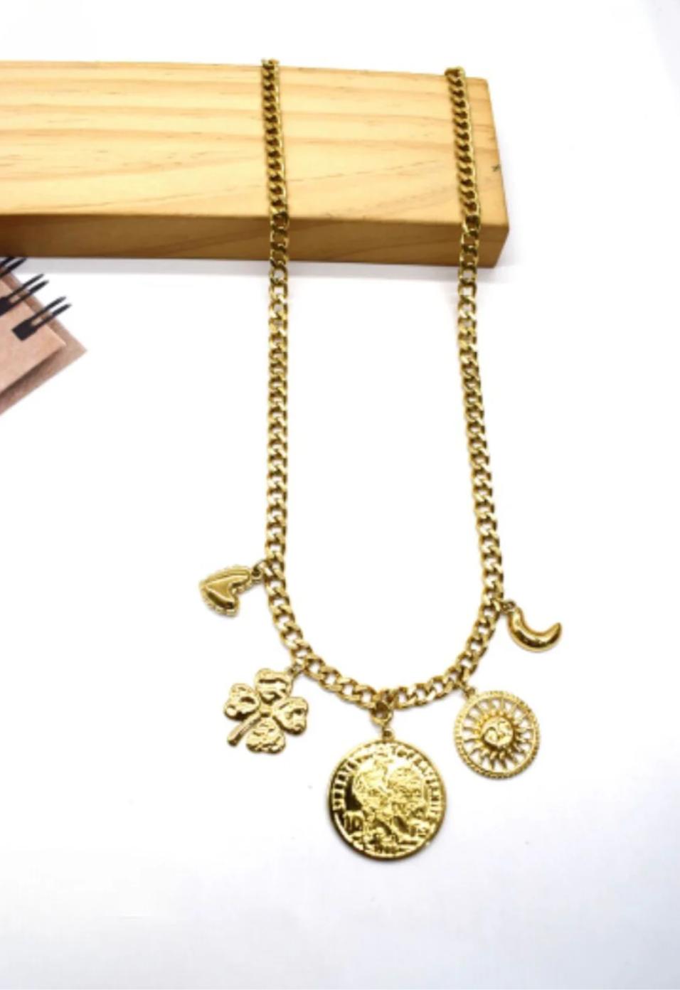 Collier breloques CHANCE